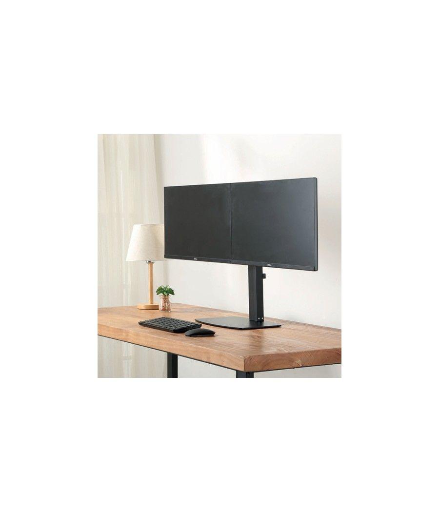 Ewent EW1538 Soporte Sobremesa Gas 2 Monitores 27" - Imagen 3