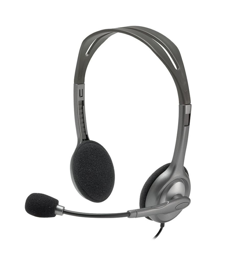 Logitech auricular+mic h111 negro