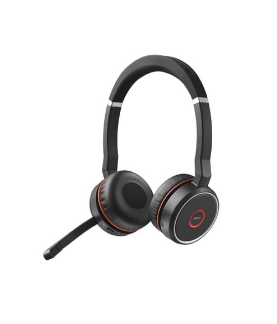 Jabra Evolve 75 Auriculares Inalámbrico y alámbrico Diadema Llamadas/Música Bluetooth Base de carga Negro