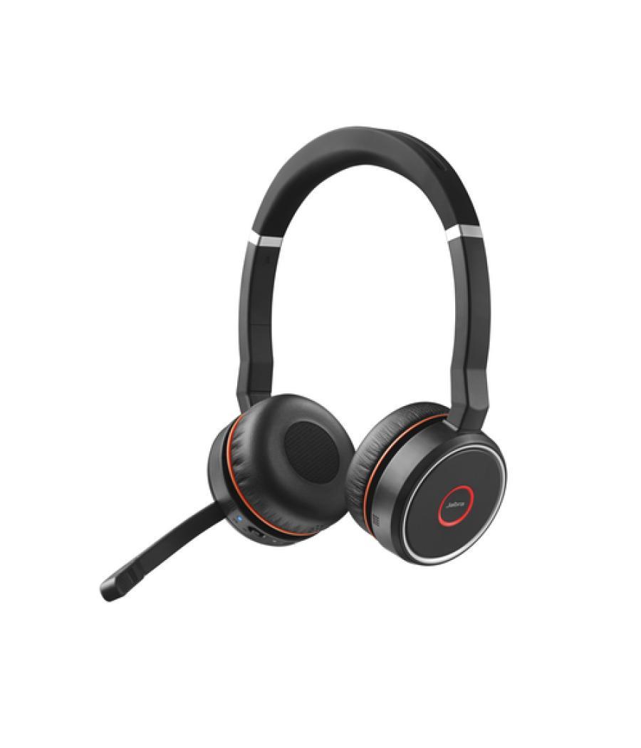 Jabra Evolve 75 Auriculares Inalámbrico y alámbrico Diadema Llamadas/Música Bluetooth Base de carga Negro