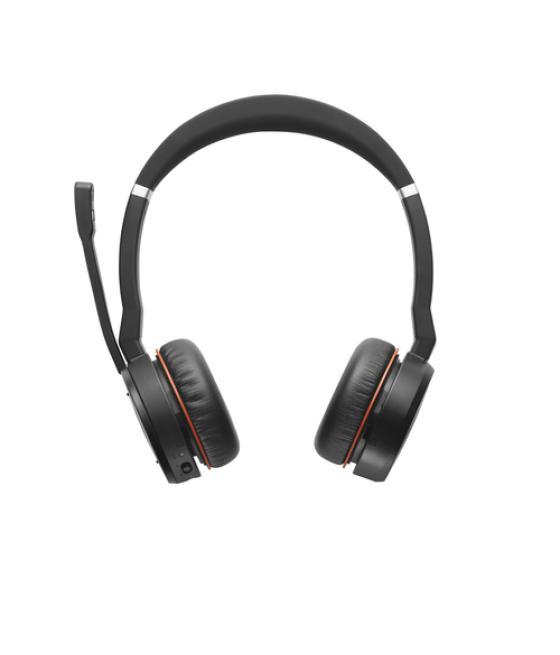 Jabra Evolve 75 Auriculares Inalámbrico y alámbrico Diadema Llamadas/Música Bluetooth Base de carga Negro