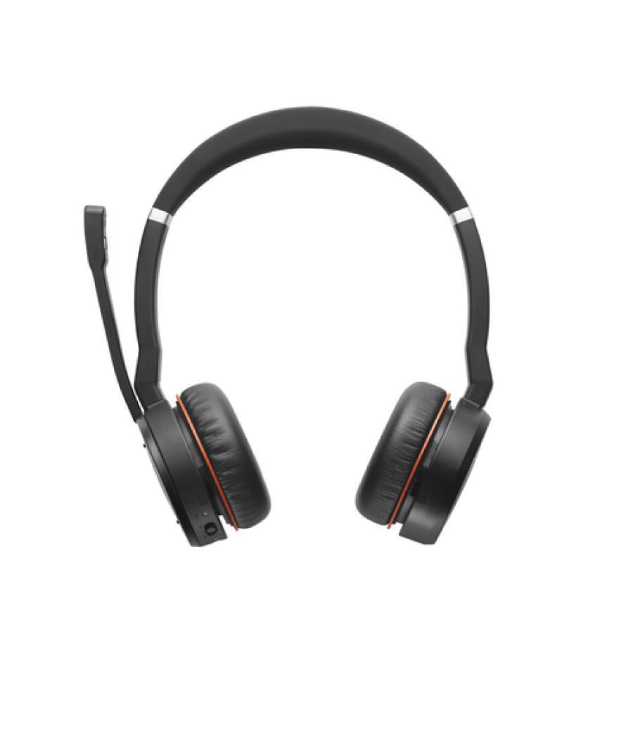 Jabra Evolve 75 Auriculares Inalámbrico y alámbrico Diadema Llamadas/Música Bluetooth Base de carga Negro