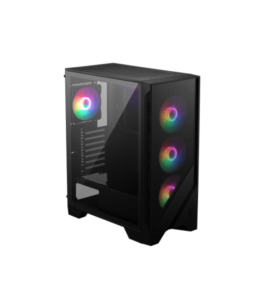 Msi mag forge 120a airflow carcasa de ordenador midi tower negro, transparente