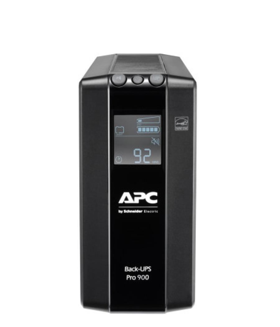 Apc br900mi sistema de alimentación ininterrumpida (ups) línea interactiva 0,9 kva 540 w 6 salidas ac