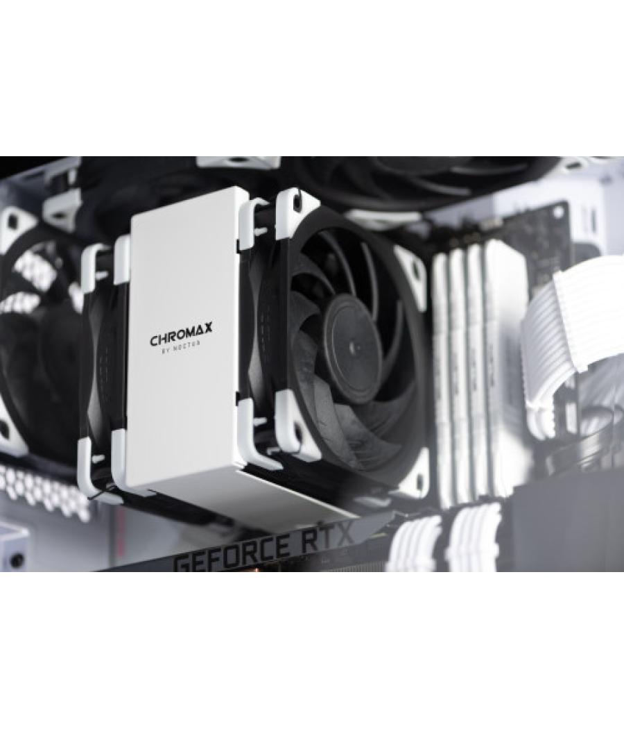Noctua ventilador caja nf-a12x25 pwm chromax.black.swap, 120mm, 120x120x25mm, 12v, 1200rpm/450rpm, 22,6 db(a), 102,1 m3/h, 2,34 