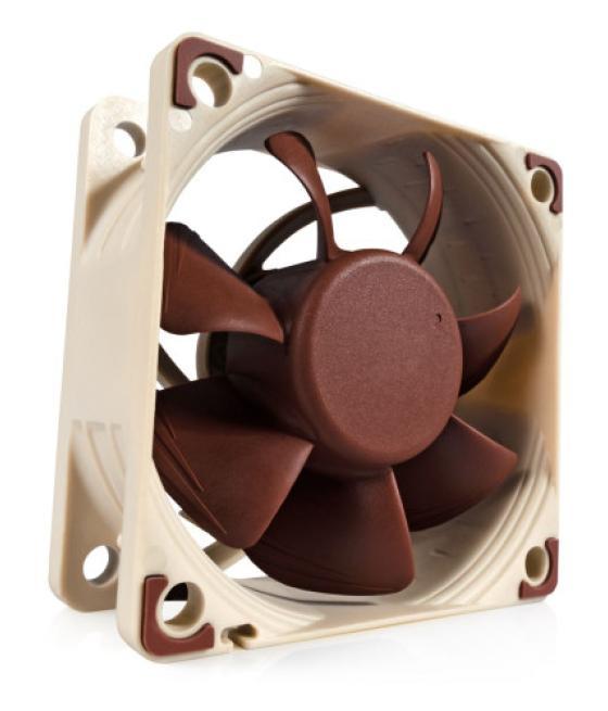 Noctua ventilador caja nf-a6x25 pwm, 60mm fan, 60x60x25mm, 12v, 3000rpm/2300rpm/550rpm, 19,3 db(a), 29,2 m3/h, 2,18 mm h2o, 4 pi