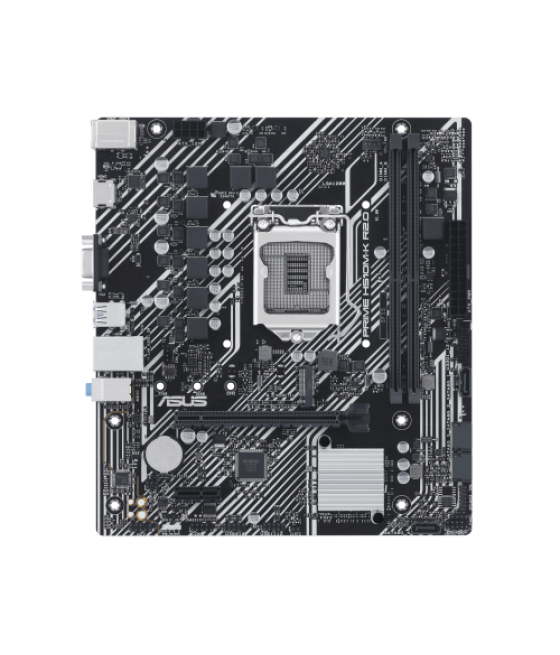 (a) placa asus prime h510m-k r2.0,intel,1200,h470,2ddr4,64gb,vga+hdmi,gblan,4sata3+m.2,3usb3.2,matx