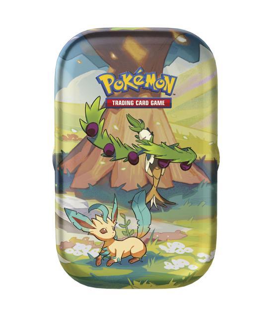 Juego de cartas pokemon tcg june mini lata 2024 1 unidad aleatoria español