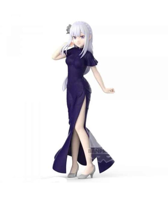 Figura banpresto re: zero starting life in another world glitter & glamours emilia 24cm