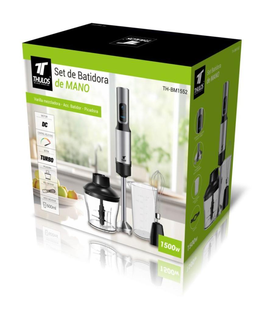 Batidora de mano thulos set completo th - bm1552 1500w