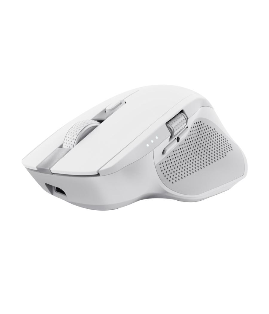 Raton optico wireless multidispositivo ozaa+ blanco trust