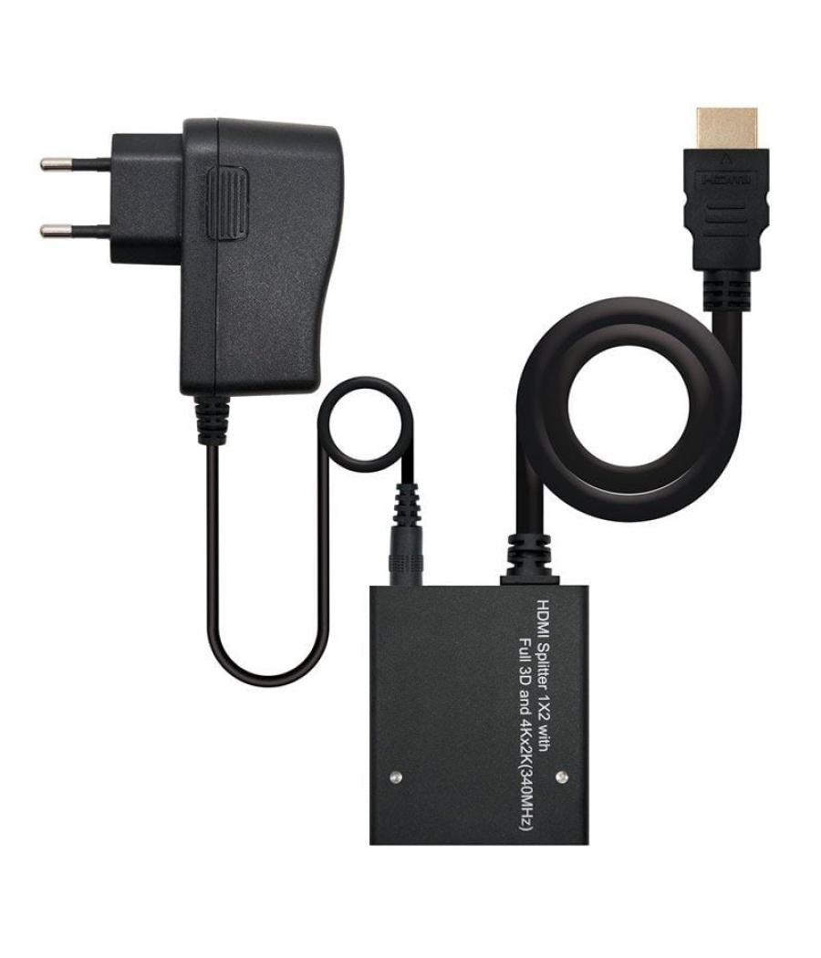 Duplicador hdmi nanocable 10.25.3502/ hdmi macho - 2 hdmi hembra