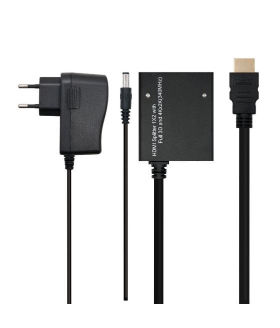 Duplicador hdmi nanocable 10.25.3502/ hdmi macho - 2 hdmi hembra