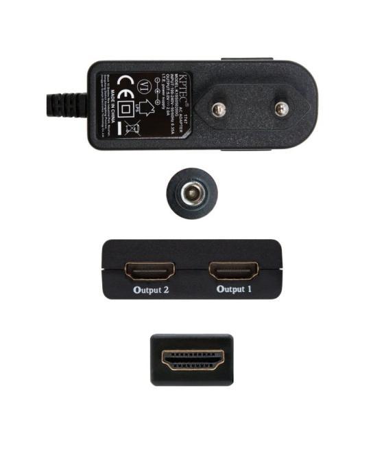 Duplicador hdmi nanocable 10.25.3502/ hdmi macho - 2 hdmi hembra