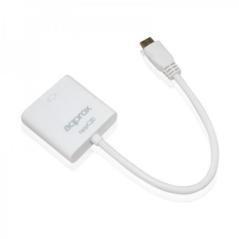 approx APPC20 Adaptador Mini HDMI a VGA  bl/negro - Imagen 1