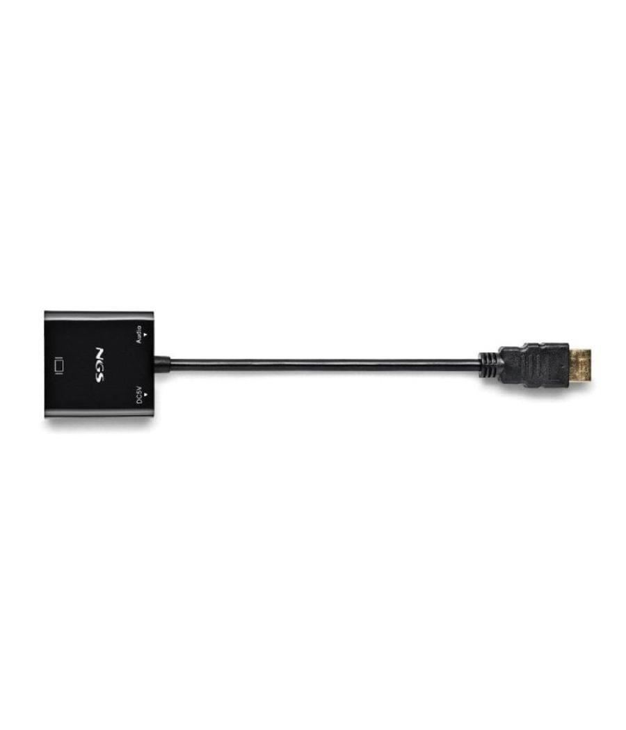 Cable conversor ngs chamaleon/ hdmi macho - vga hembra/ 15cm/ incluye cable de audio y alimentación usb