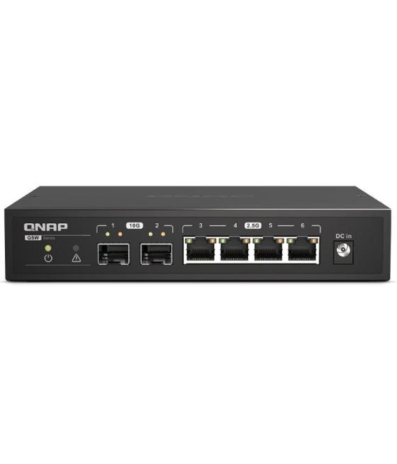 Switch qnap qsw-2104-2s 6 puertos/ rj-45 10/100/1000/10gbase-t sfp