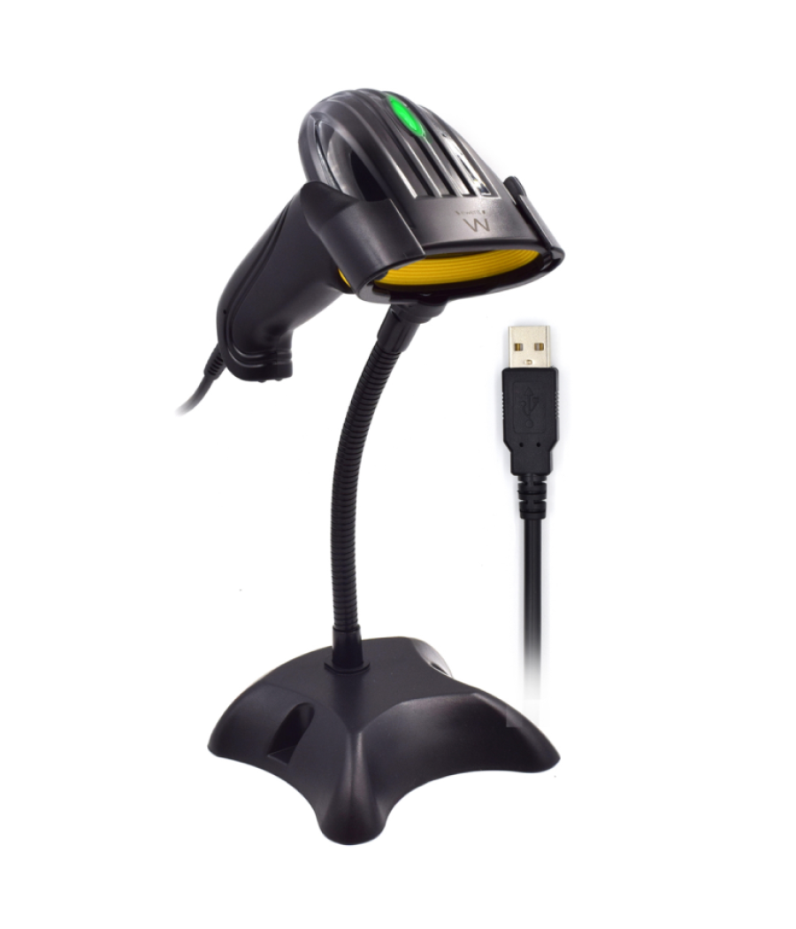 Escaner de codigos de barras ccd 2d usb ewent