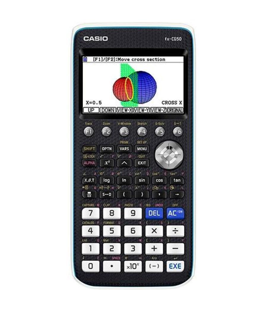 Casio calculadora gráfica fx-cg50 pantalla color alta resolución 216x384 px negro