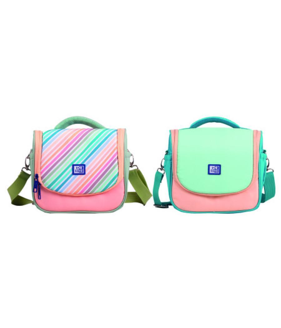 Lunch bag color block oxford 400182984