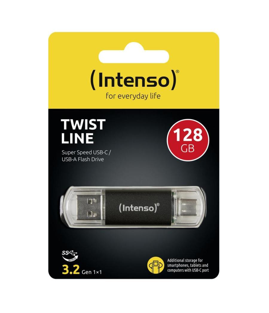 Memoria usb 3.2 intenso 128gb twist line a+c