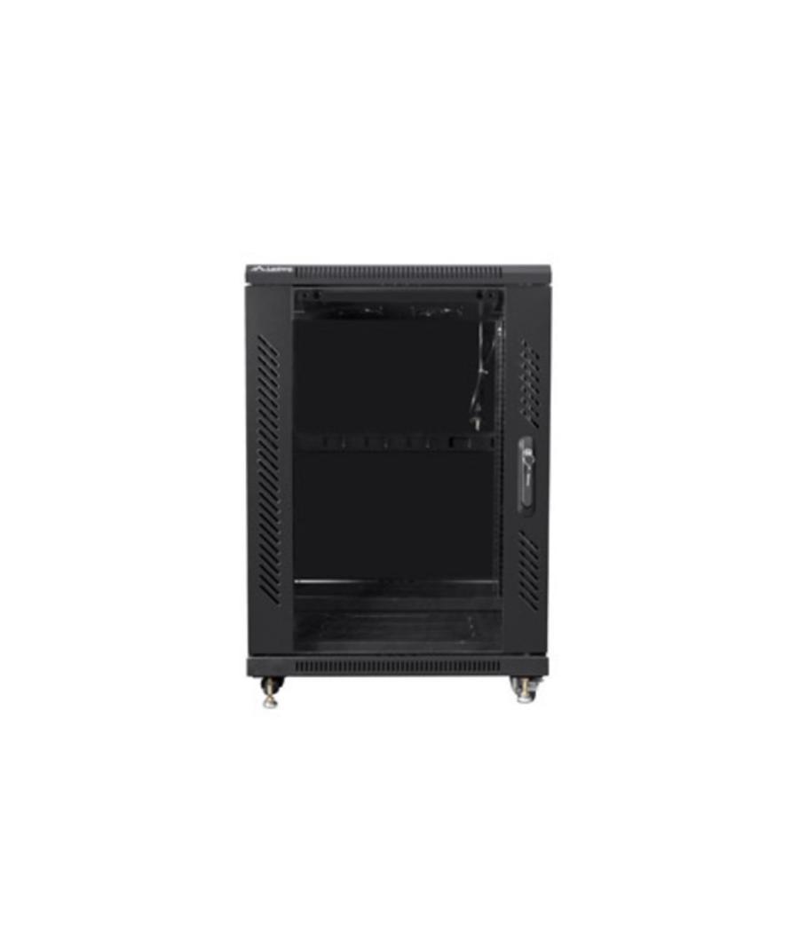 Armario lanberg rack 19pulgadas 15u 600x800 flat pack black negro