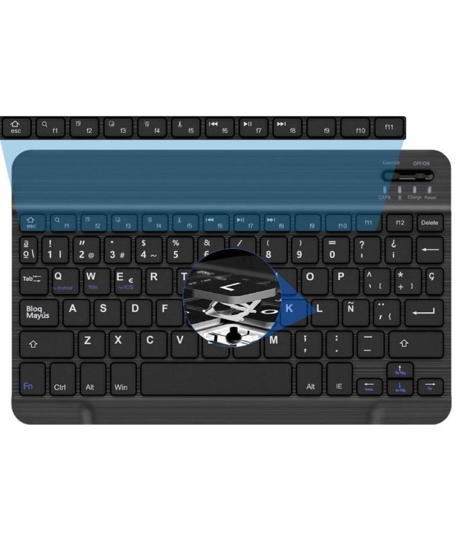 Funda con teclado just in case 8327857 bluetooth para tablet para ipad 10ª generación de 10.9'/ negra