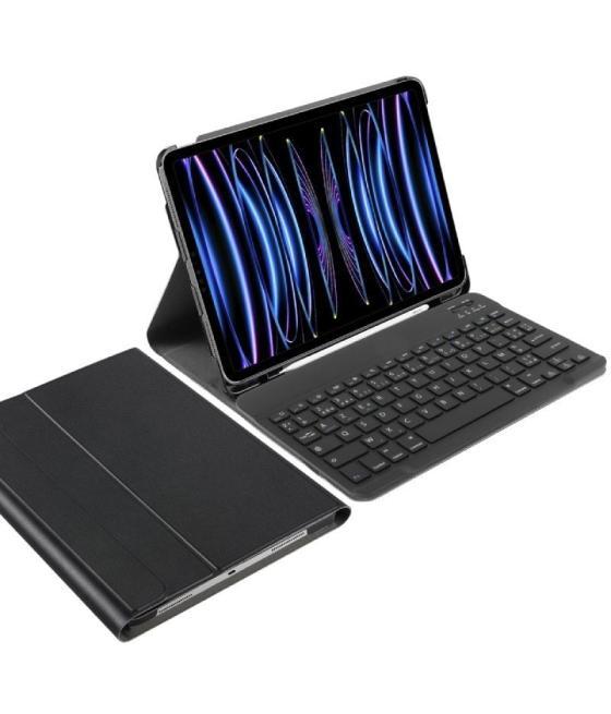 Funda con teclado just in case 8327918 bluetooth para tablet ipad pro 11' 2022-2021/ negra