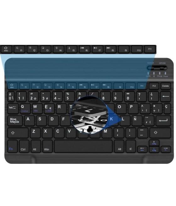 Funda con teclado just in case 8327932 bluetooth para tablet ipad pro 12.9' 2022-2021/ negra