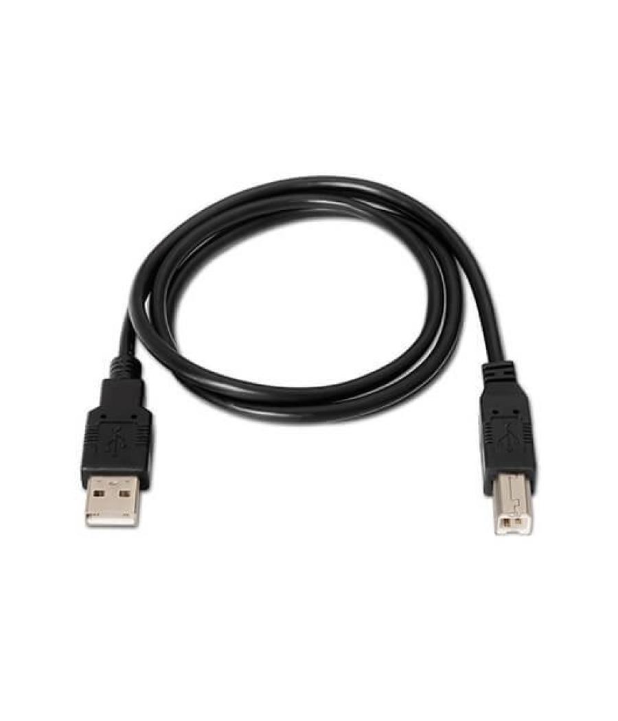 Cable usb(a) 2.0 a usb(b) 2.0 aisens 1m negro