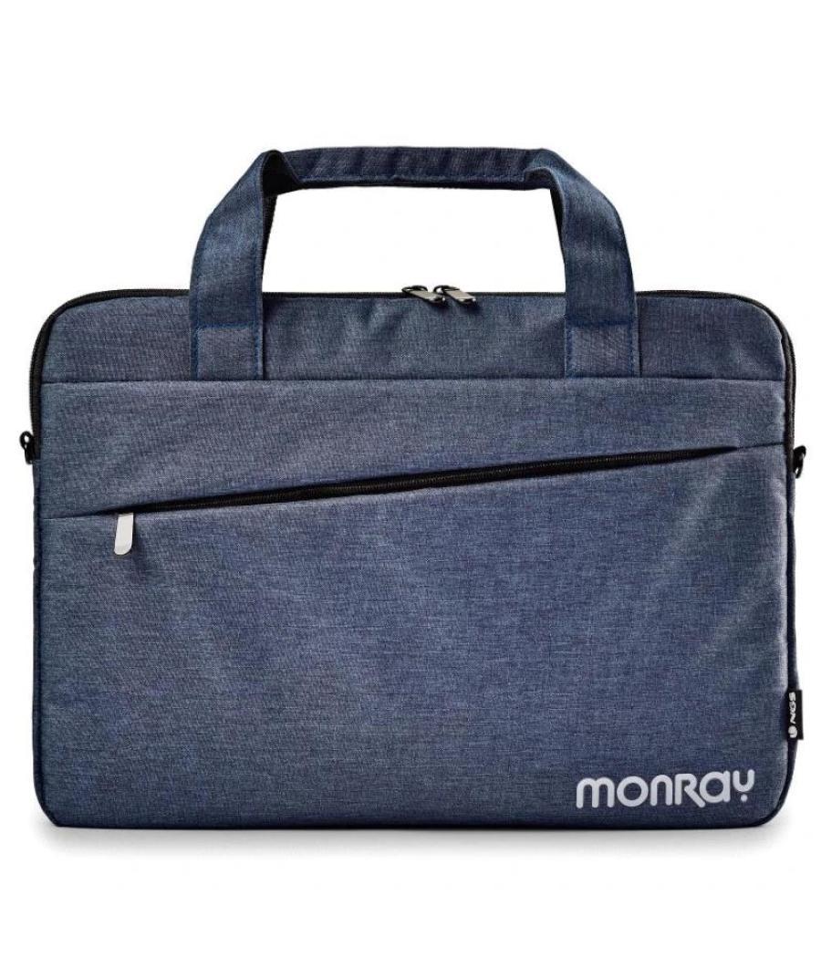 Monray maletin charter 15,6" azul jaspeado