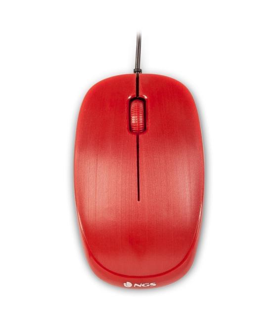 Ngs raton óptico redflame 1000 dpi rojo