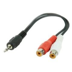 Gembird Cable Audio Estéreo 3.5mm 2 x RCA(H) 20 cm - Imagen 1