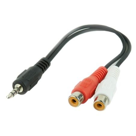 Gembird Cable Audio Estéreo 3.5mm 2 x RCA(H) 20 cm - Imagen 1