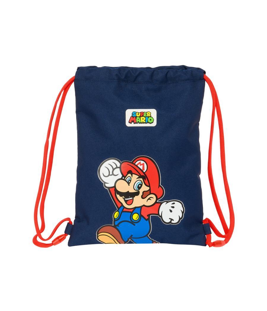 Saco plano safta junior super mario world 340x260x10 mm