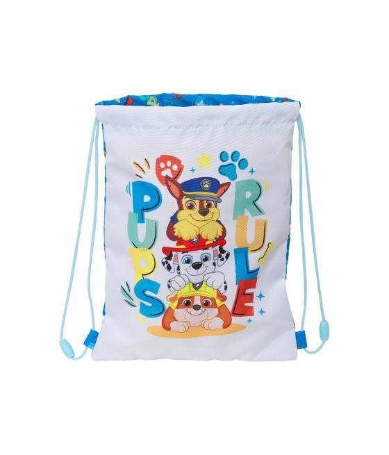 Saco plano safta junior paw patrol pups rule 340x260x10 mm