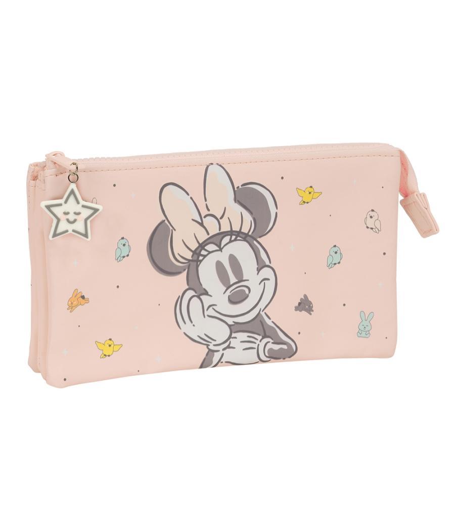 Bolso escolar portatodo safta triple minnie mouse baby 120x220x30 mm