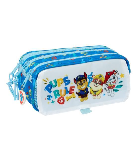 Bolso escolar portatodo safta triple big paw patrol pups rule 100x215x80 mm