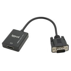 iggual Adaptador VGA a HDMI + audio + microUSB - Imagen 2