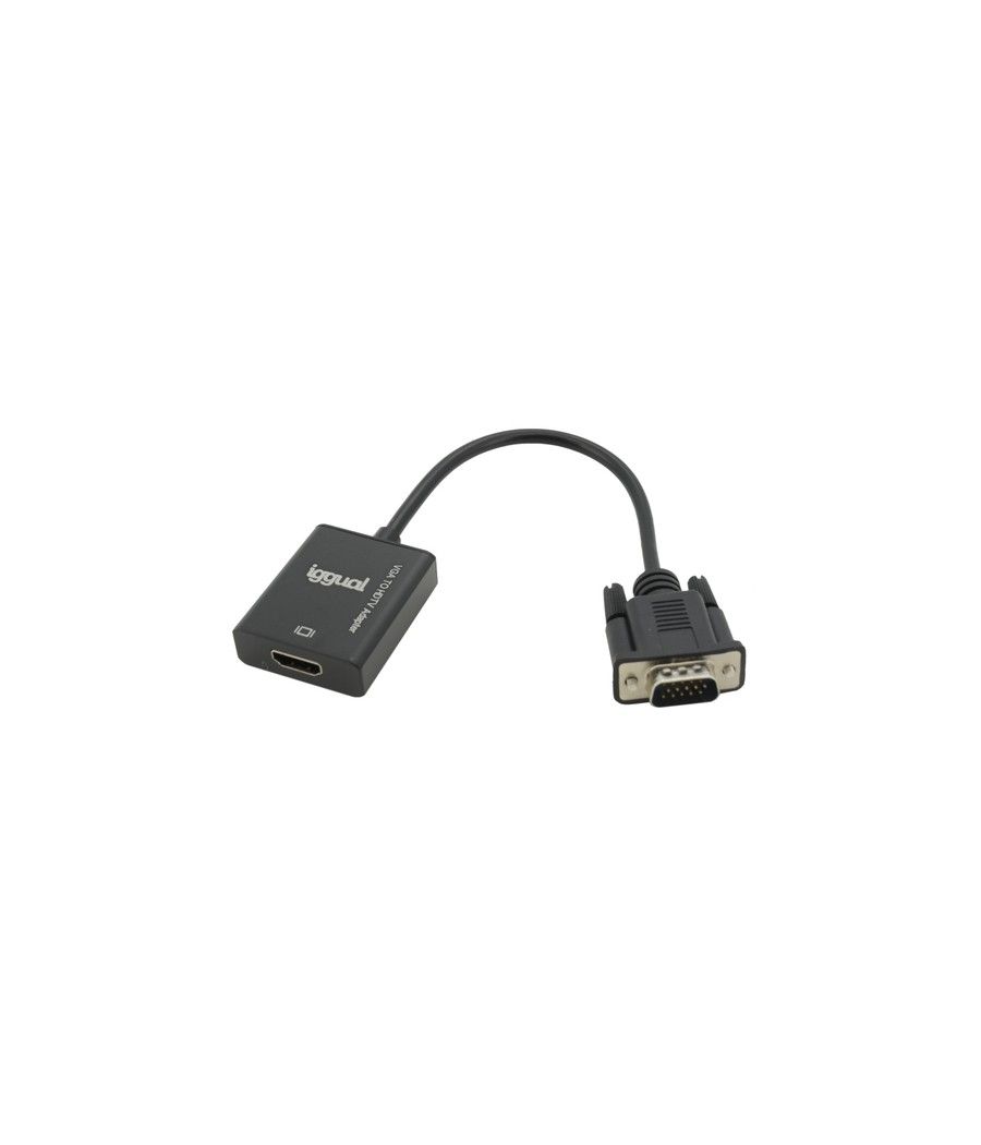 iggual Adaptador VGA a HDMI + audio + microUSB - Imagen 2