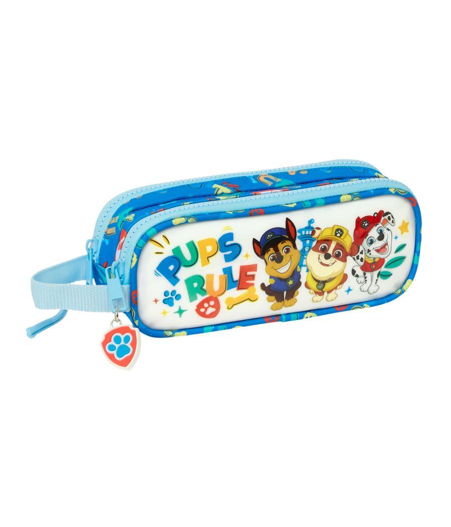 Bolso escolar portatodo safta doble paw patrol pups rule 80x210x60 mm