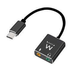 Ewent Cable adaptador de audio USB tipo C/ Jack - Imagen 1