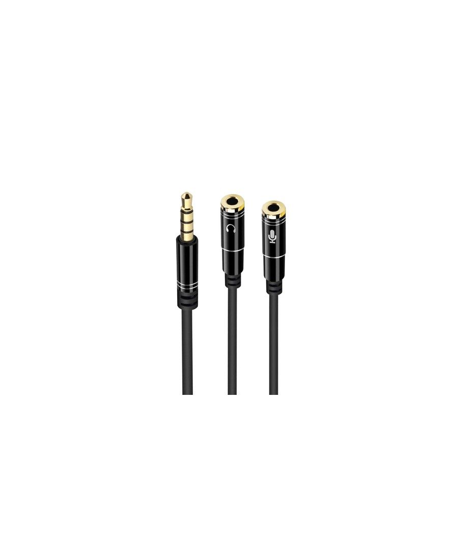 Ewent Cable Audio Jack 3,5/M-2 Jack 3,5/H -0,30mt - Imagen 1