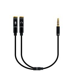 Ewent Cable Audio Jack 3,5/M-2 Jack 3,5/H -0,30mt - Imagen 2