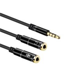 Ewent Cable Audio Jack 3,5/M-2 Jack 3,5/H -0,30mt - Imagen 3