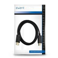 Ewent Cable Displayport 4k @ 60hZ, A/A AWG28, 1mt - Imagen 3