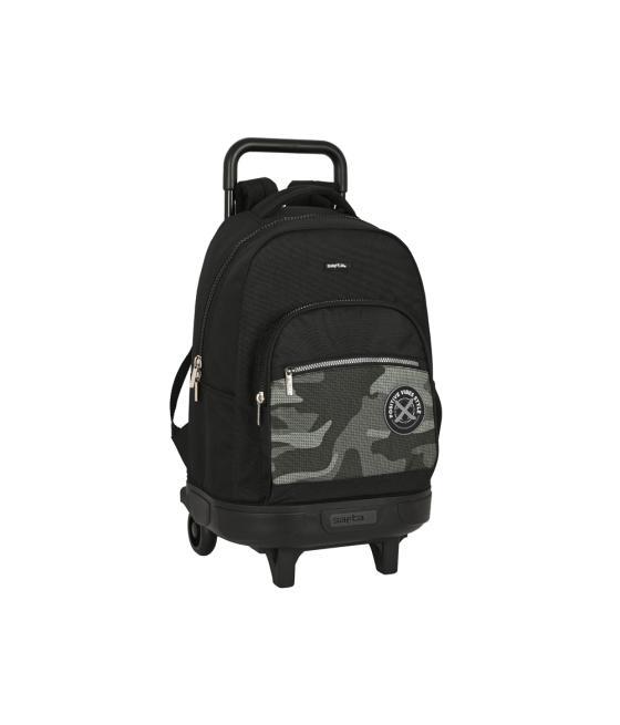 Mochila safta grande con ruedas compact extraible stone 450x330x220 mm