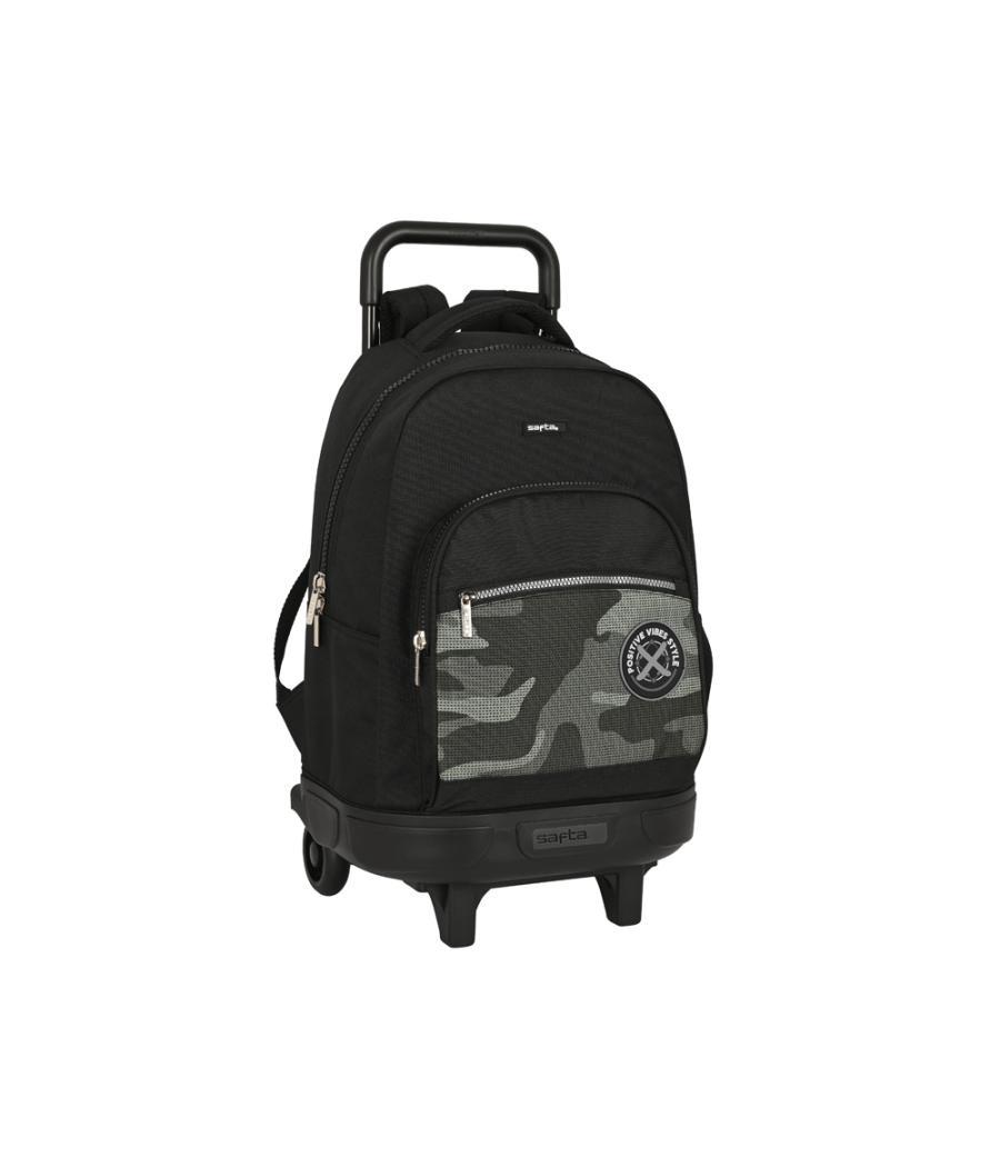 Mochila safta grande con ruedas compact extraible stone 450x330x220 mm