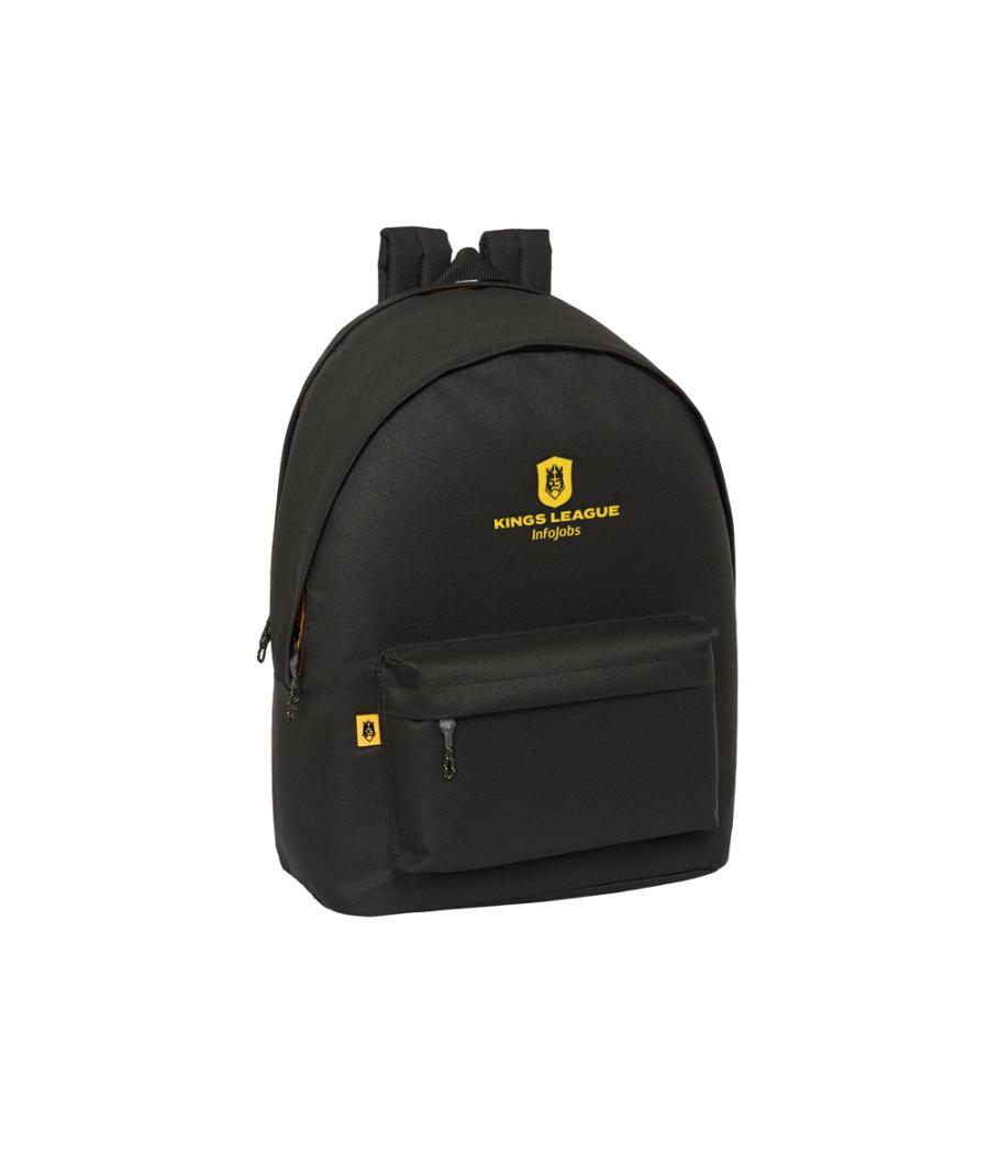 Mochila safta doble para portatil 15,6\" + usb kings league school collection 440x310x180 mm