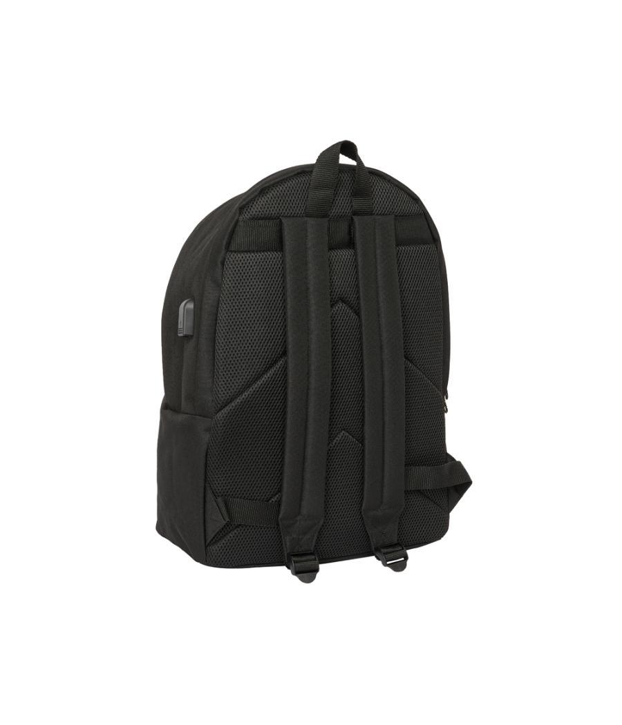 Mochila safta doble para portatil 15,6\" + usb kings league school collection 440x310x180 mm